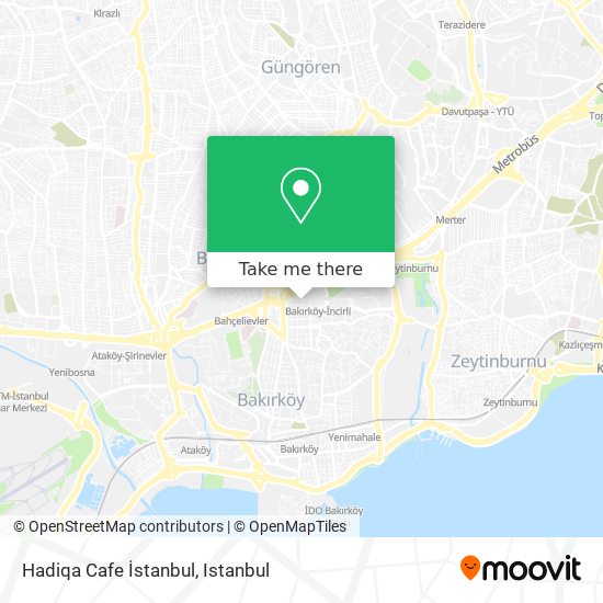 Hadiqa Cafe İstanbul map