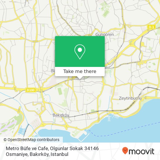 Metro Büfe ve Cafe, Olgunlar Sokak 34146 Osmaniye, Bakırköy map