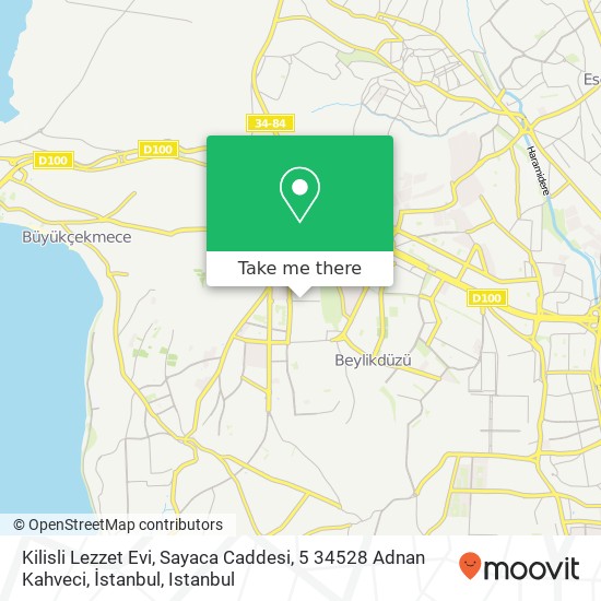 Kilisli Lezzet Evi, Sayaca Caddesi, 5 34528 Adnan Kahveci, İstanbul map