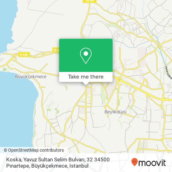 Koska, Yavuz Sultan Selim Bulvarı, 32 34500 Pınartepe, Büyükçekmece map