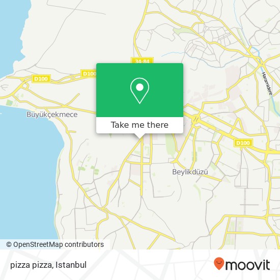 pizza pizza, Avrupa Caddesi, 93 34500 Pınartepe, İstanbul map