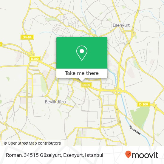 Roman, 34515 Güzelyurt, Esenyurt map