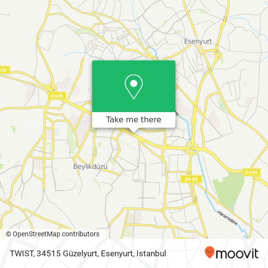 TWIST, 34515 Güzelyurt, Esenyurt map