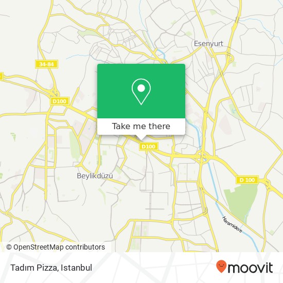 Tadım Pizza, 34515 Mevlana, Esenyurt map