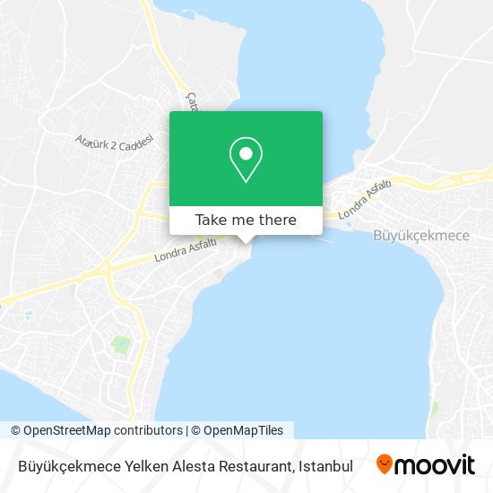 Büyükçekmece Yelken Alesta Restaurant map