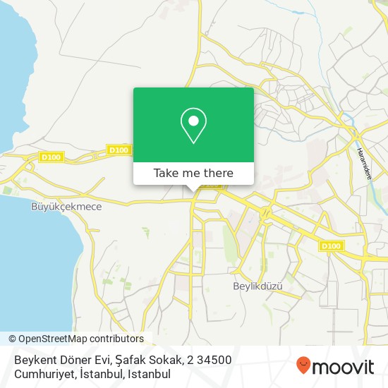 Beykent Döner Evi, Şafak Sokak, 2 34500 Cumhuriyet, İstanbul map