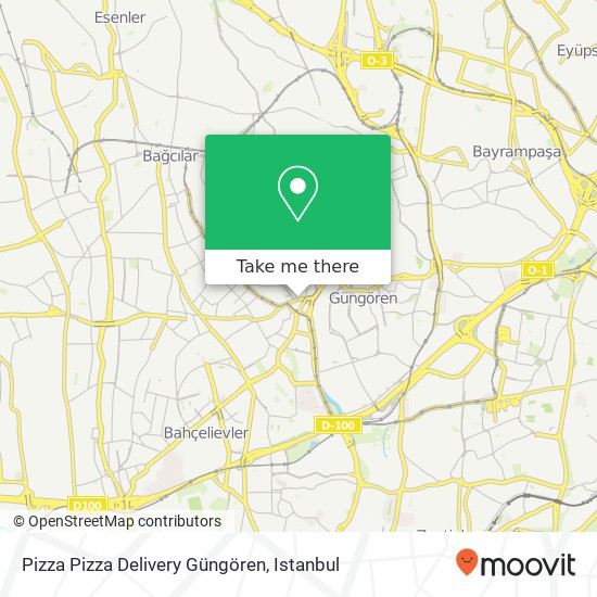 Pizza Pizza Delivery Güngören, Posta Caddesi, 117 34173 Sanayi, İstanbul map