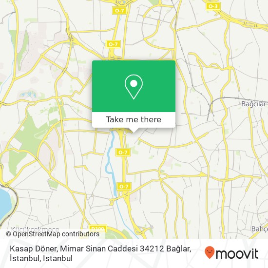 Kasap Döner, Mimar Sinan Caddesi 34212 Bağlar, İstanbul map