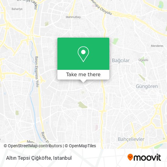 Altın Tepsi Çiğköfte map