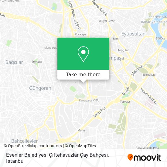 Esenler Belediyesi Çiftehavuzlar Çay Bahçesi map