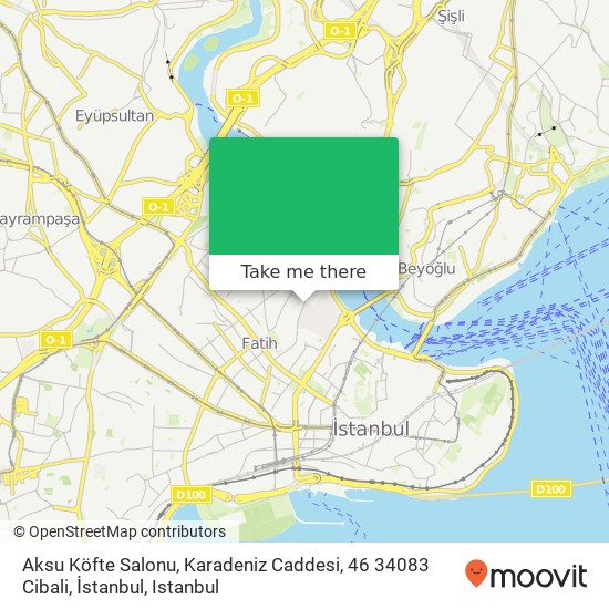 Aksu Köfte Salonu, Karadeniz Caddesi, 46 34083 Cibali, İstanbul map