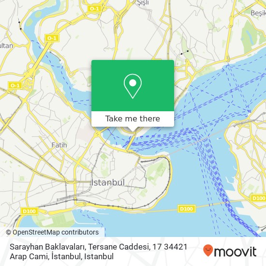 Sarayhan Baklavaları, Tersane Caddesi, 17 34421 Arap Cami, İstanbul map