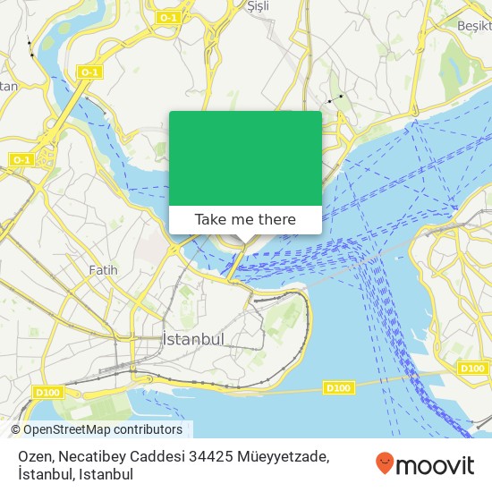 Ozen, Necatibey Caddesi 34425 Müeyyetzade, İstanbul map