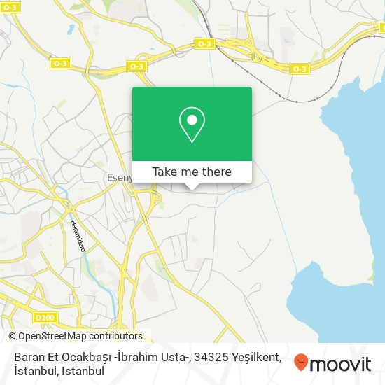 Baran Et Ocakbaşı -İbrahim Usta-, 34325 Yeşilkent, İstanbul map