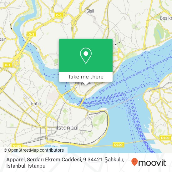 Apparel, Serdarı Ekrem Caddesi, 9 34421 Şahkulu, İstanbul map