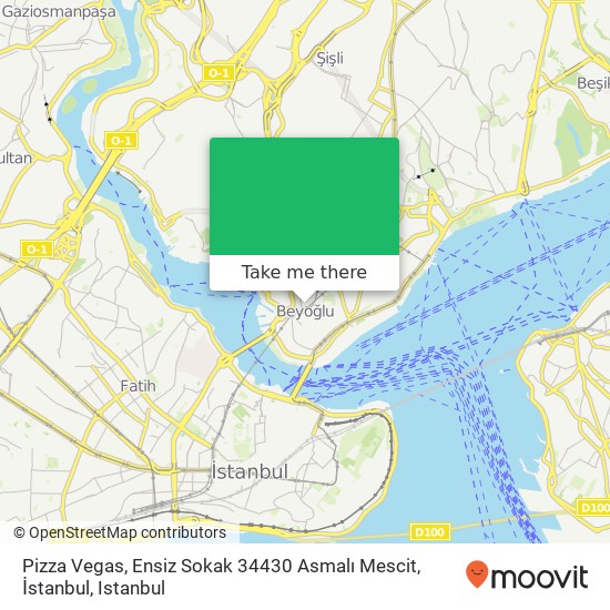 Pizza Vegas, Ensiz Sokak 34430 Asmalı Mescit, İstanbul map