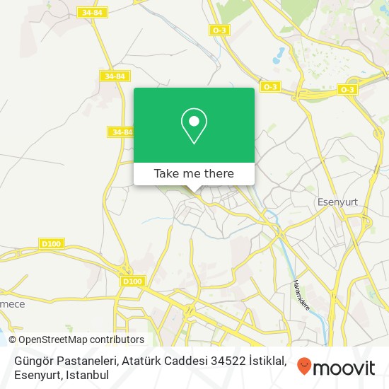 Güngör Pastaneleri, Atatürk Caddesi 34522 İstiklal, Esenyurt map