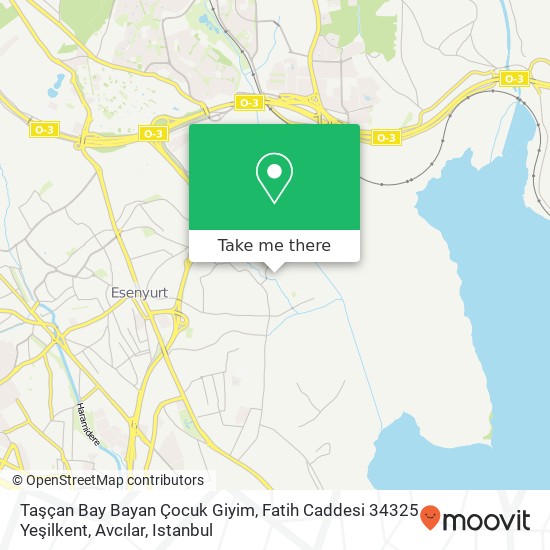 Taşçan Bay Bayan Çocuk Giyim, Fatih Caddesi 34325 Yeşilkent, Avcılar map