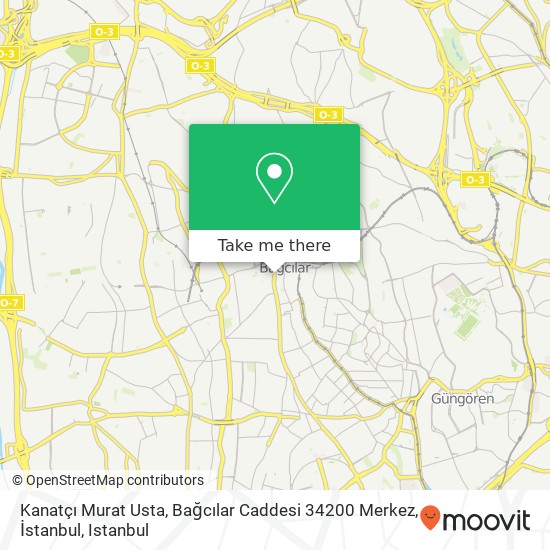 Kanatçı Murat Usta, Bağcılar Caddesi 34200 Merkez, İstanbul map