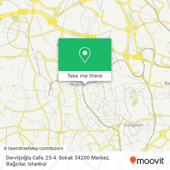 Dervişoğlu Cafe, 25-4. Sokak 34200 Merkez, Bağcılar map