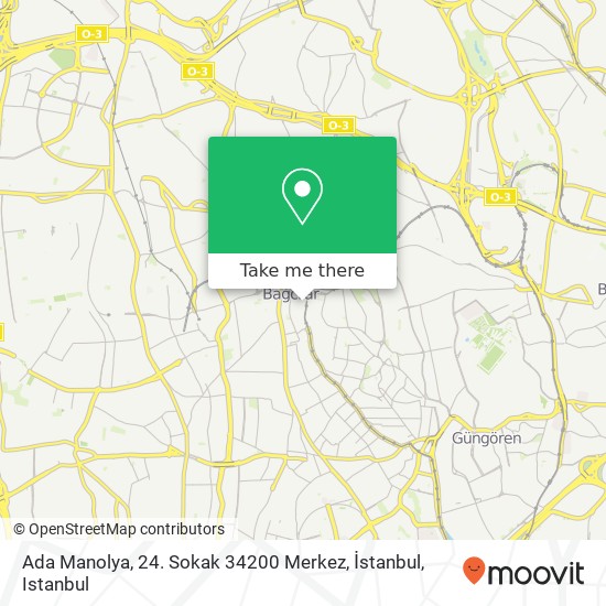 Ada Manolya, 24. Sokak 34200 Merkez, İstanbul map