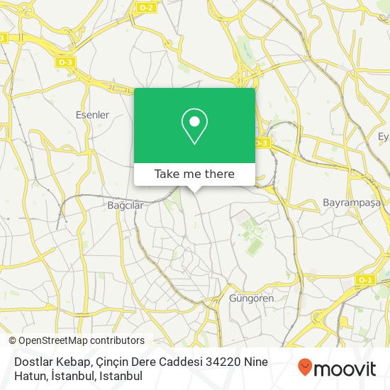 Dostlar Kebap, Çinçin Dere Caddesi 34220 Nine Hatun, İstanbul map