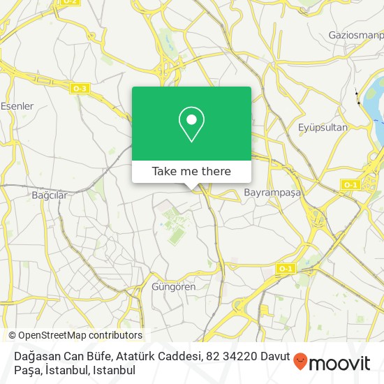 Dağasan Can Büfe, Atatürk Caddesi, 82 34220 Davut Paşa, İstanbul map