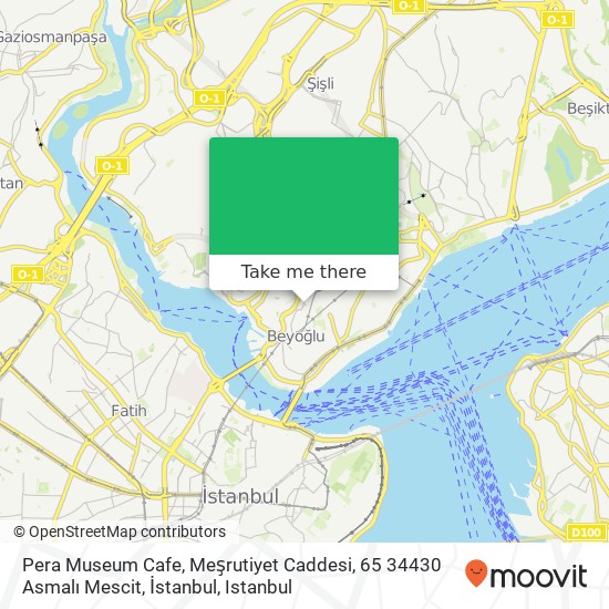 Pera Museum Cafe, Meşrutiyet Caddesi, 65 34430 Asmalı Mescit, İstanbul map