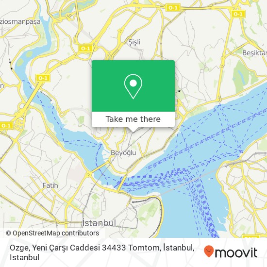 Ozge, Yeni Çarşı Caddesi 34433 Tomtom, İstanbul map