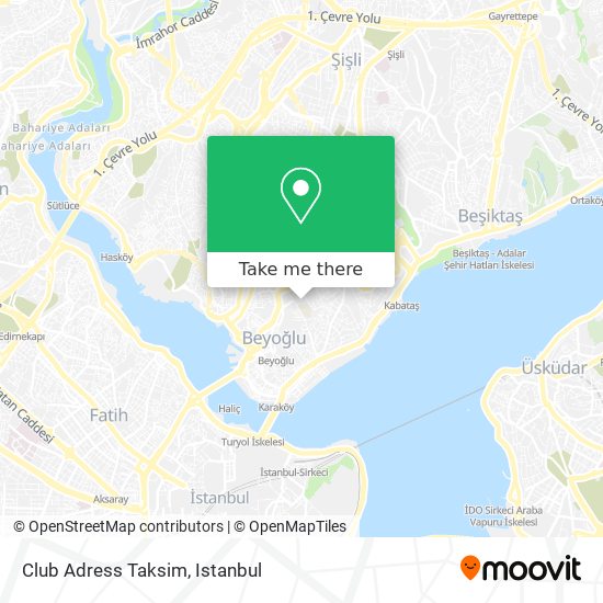 Club Adress Taksim map