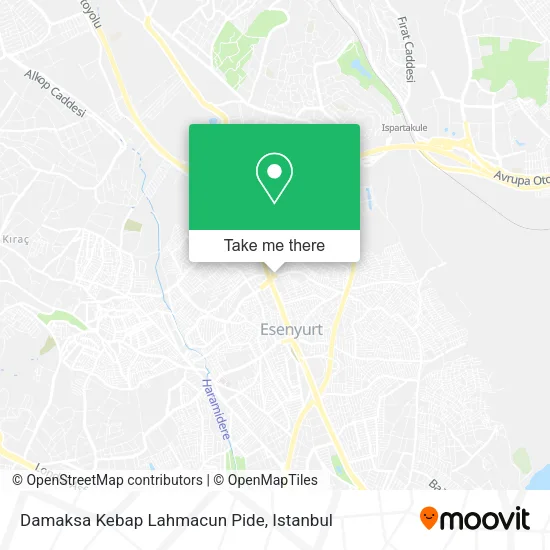 Damaksa Kebap Lahmacun Pide map