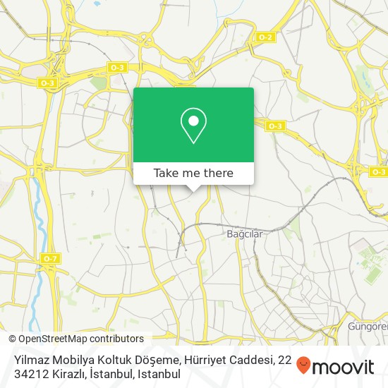 Yilmaz Mobilya Koltuk Döşeme, Hürriyet Caddesi, 22 34212 Kirazlı, İstanbul map