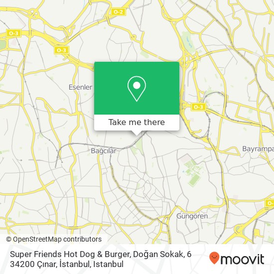 Super Friends Hot Dog & Burger, Doğan Sokak, 6 34200 Çınar, İstanbul map