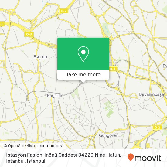 İstasyon Fasion, İnönü Caddesi 34220 Nine Hatun, İstanbul map