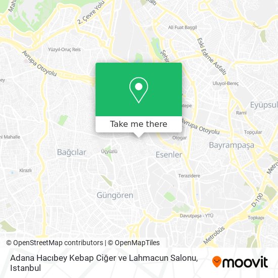 Adana Hacıbey Kebap Ciğer ve Lahmacun Salonu map