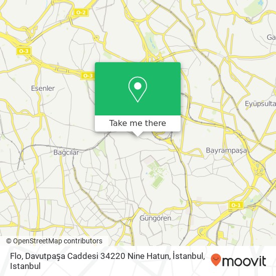 Flo, Davutpaşa Caddesi 34220 Nine Hatun, İstanbul map