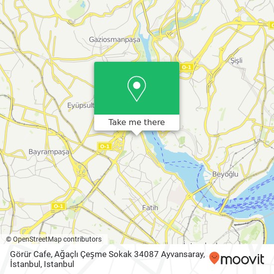 Görür Cafe, Ağaçlı Çeşme Sokak 34087 Ayvansaray, İstanbul map