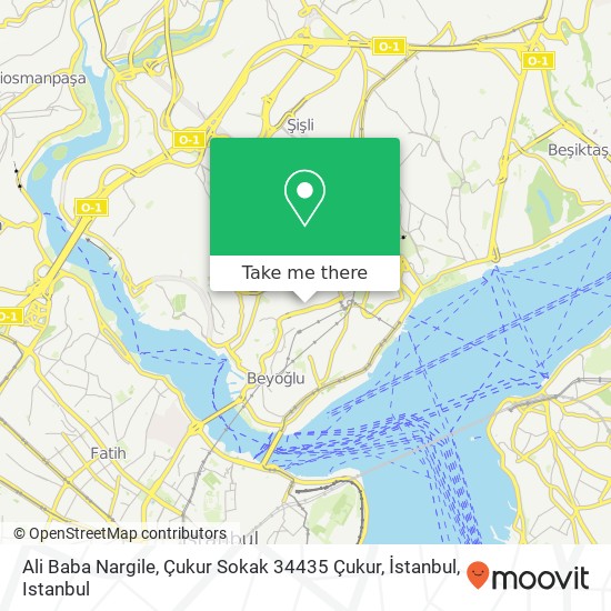 Ali Baba Nargile, Çukur Sokak 34435 Çukur, İstanbul map