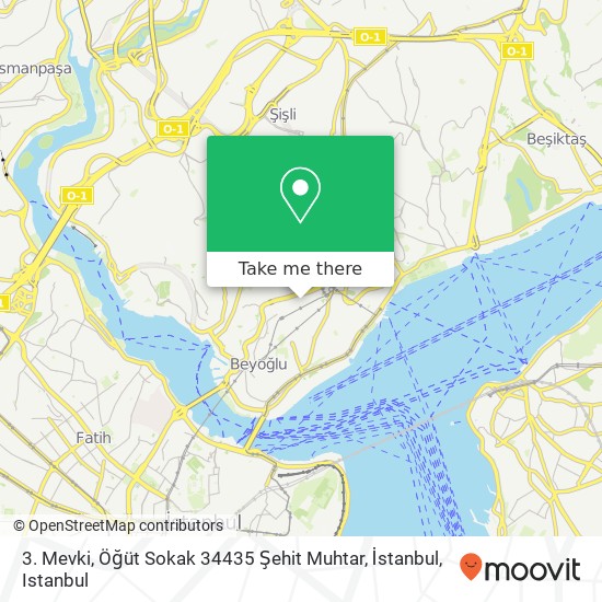 3. Mevki, Öğüt Sokak 34435 Şehit Muhtar, İstanbul map