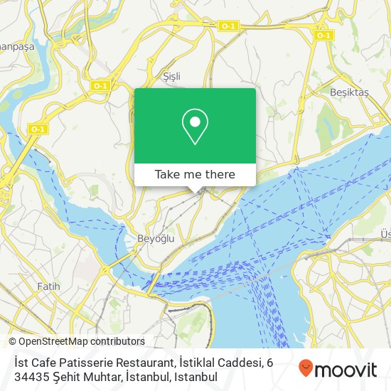 İst Cafe Patisserie Restaurant, İstiklal Caddesi, 6 34435 Şehit Muhtar, İstanbul map