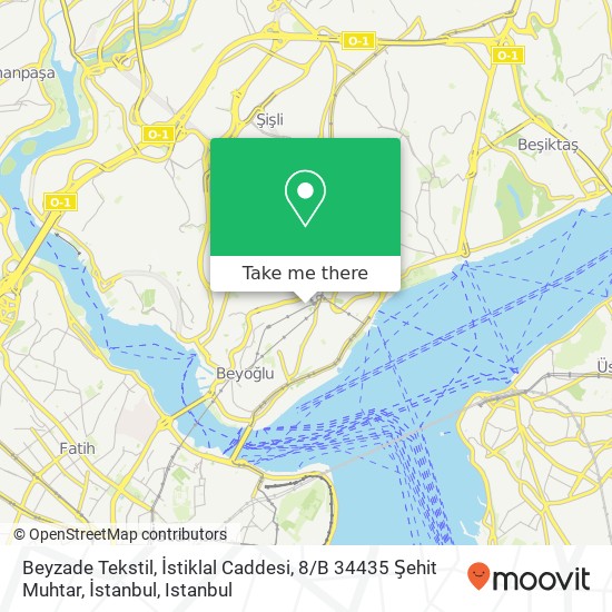 Beyzade Tekstil, İstiklal Caddesi, 8 / B 34435 Şehit Muhtar, İstanbul map