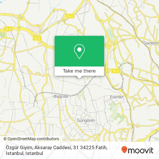 Özgür Giyim, Aksaray Caddesi, 31 34225 Fatih, İstanbul map