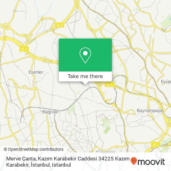 Merve Çanta, Kazım Karabekir Caddesi 34225 Kazım Karabekir, İstanbul map