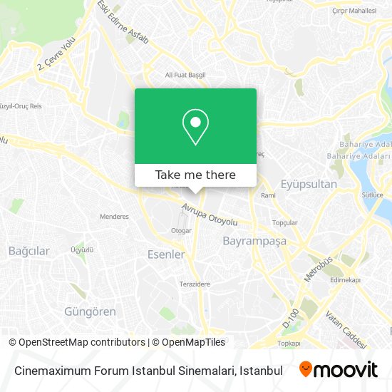 Cinemaximum Forum Istanbul Sinemalari map