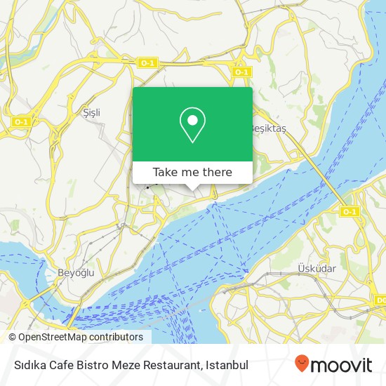 Sıdıka Cafe Bistro Meze Restaurant, Şair Nedim Caddesi 34357 Vişnezade, İstanbul map