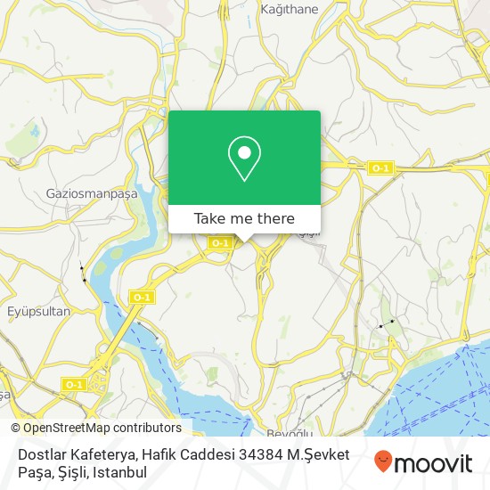 Dostlar Kafeterya, Hafik Caddesi 34384 M.Şevket Paşa, Şişli map