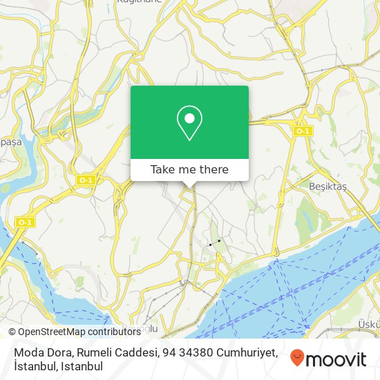 Moda Dora, Rumeli Caddesi, 94 34380 Cumhuriyet, İstanbul map