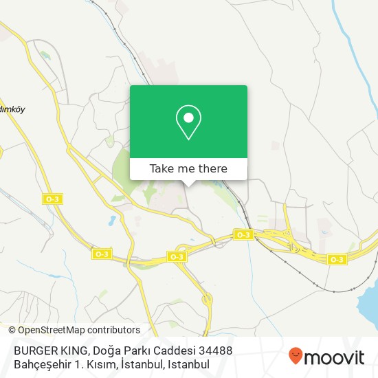 BURGER KING, Doğa Parkı Caddesi 34488 Bahçeşehir 1. Kısım, İstanbul map