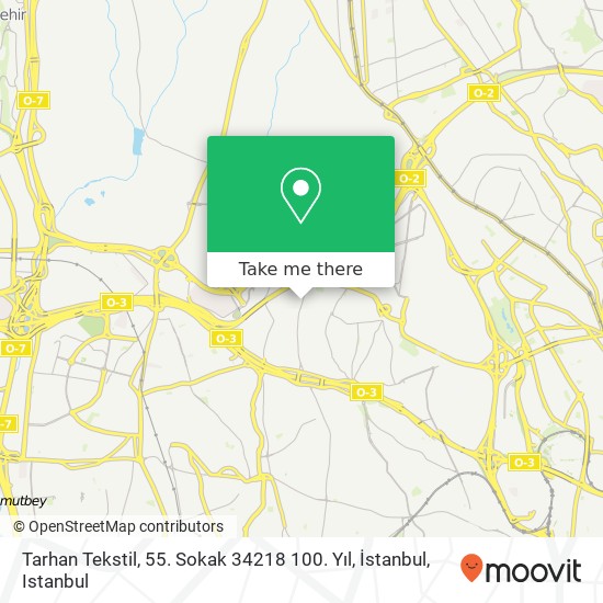 Tarhan Tekstil, 55. Sokak 34218 100. Yıl, İstanbul map