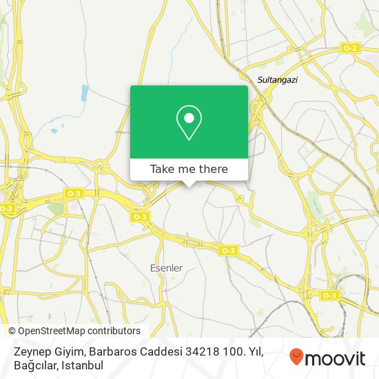 Zeynep Giyim, Barbaros Caddesi 34218 100. Yıl, Bağcılar map